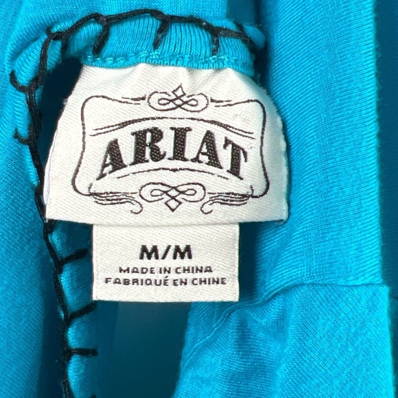 Ariat Western Country Bling Cross Embroidered High Low Long Sleeve Tunic Dress - Picture 6 of 7